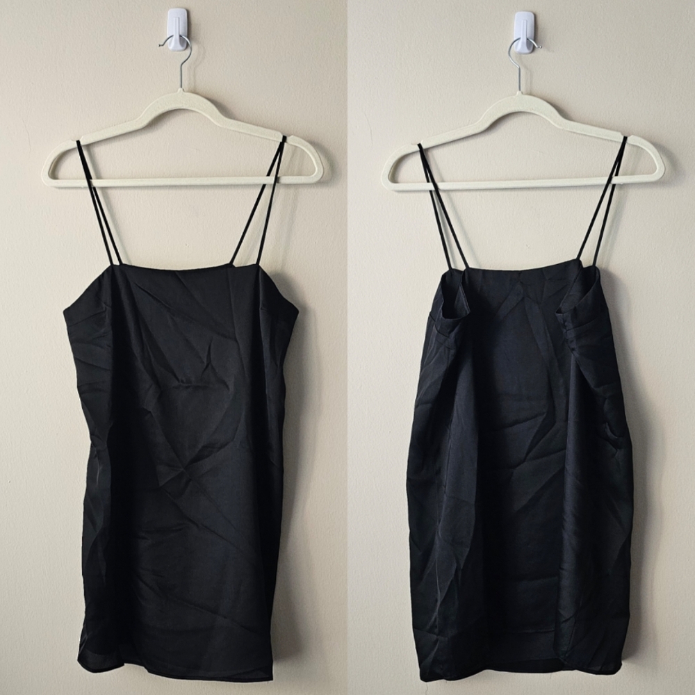 Cotton Candy LA Black Slip Dress (S)